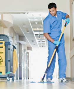 A hospital janitor in Chicago