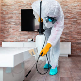 Sanitizing in Chicago United Center Offices/>
                        </li>
                        <li class=